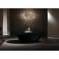 Kaldewei Ellipso Duo Oval“ freistehende Badewanne 232-7 schwarz/schwarz ×