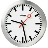 Peweta Wanduhr Bahnhof 30,0 cm 44.150.325 silber