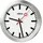 Peweta Wanduhr Bahnhof 30,0 cm 44.150.325 silber