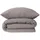 SCHIESSER Molly Unifarben Grau 135 x 200 cm + 80 x 80 cm