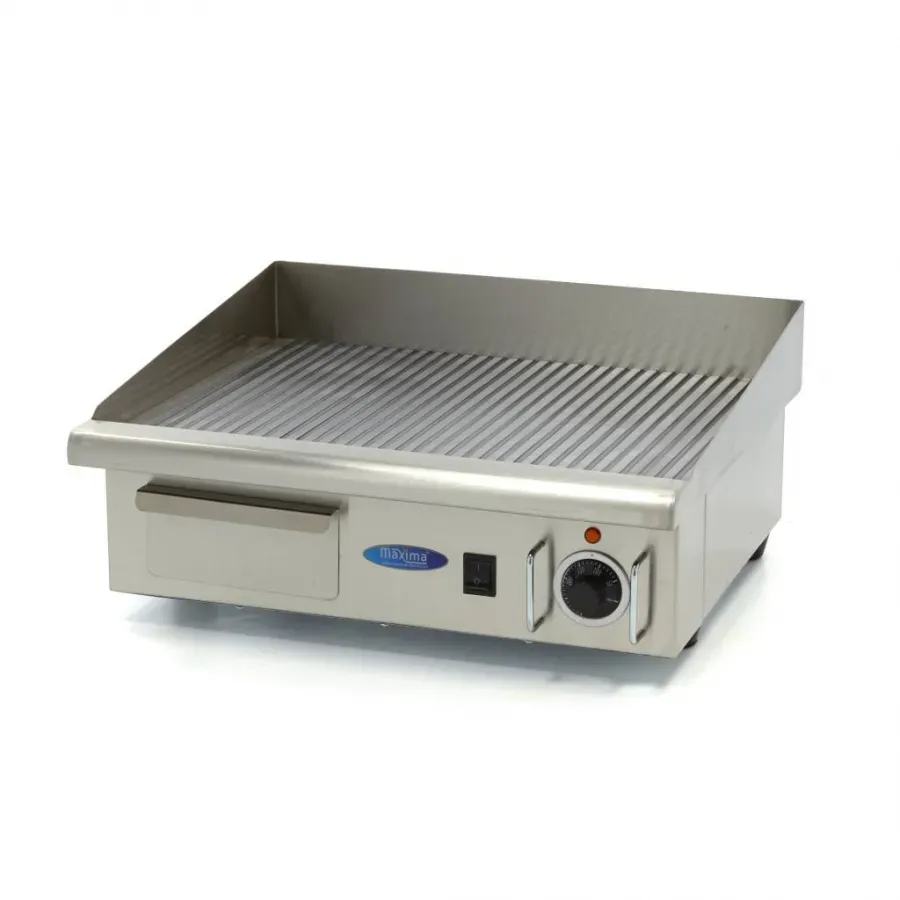 Grillplatte - Gerillt - 55 cm - inkl. Tropfschale