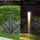 doporro Wegeleuchte Aluminium Edelstahl Glas 6x6x60 cm 5W LED grau