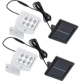 DEUBA Solar-Wandlampe 3er-Set Bewegungsmelder