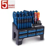 SCHEPPACH Schraubendreher Set 100-teilig CrV Stahl mit magnetischer Spitze VDE