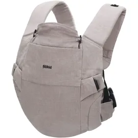 fillikid Babytrage Natural ab 3,5 -20 kg für Bauch-, Hüft und Rückentrageposition - Grau