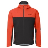 Vaude Mens Moab Rain Jacket, glowing red, M