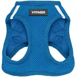 Best Pet Supplies Voyager Step-In Air Hundegeschirr by Best Pet Supplies - All Weather Mesh Step in Vest Harness für kleine und mittlere Hunde, Königsblau, size M - Brust 40- 45 cm