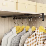 Reixuier Ausziehbare Kleiderstange,Verstellbarer Kleiderstange Ausziehbar, Ausziehbare Teleskopstange Speicherplatz Spare,für SchräNke und Lagerbereiche Kleidung und Hosen Organisieren (25CM)