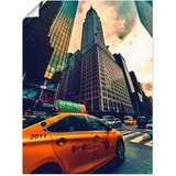 Artland Wandbild »Taxi in New York«, Gebäude, (1 St.), als Leinwandbild, Poster, in verschied. Größen bunt B/H: 60 cm x 80 cm