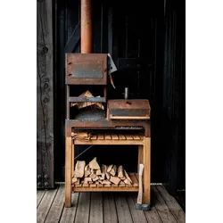 Outdooroven XL aus Cortenstahl