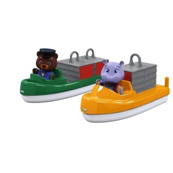 Aquaplay Spielzeug-Boot Container- & Transportboot, mit Spielfiguren, für Wasserbahn bunt