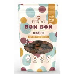 PERRO Bon Bon Kaninchen Hundeleckerli 80g Zeckenschutz