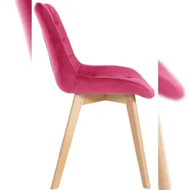 CLP Stuhl Brook Samt rot