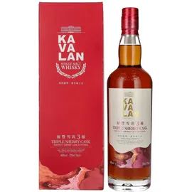 Kavalan Triple Sherry Cask 40% vol 0,7 l Geschenkbox