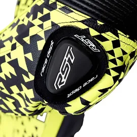 RST Pro Series D3O Airbag Lederkombi - Neon Yellow - XS