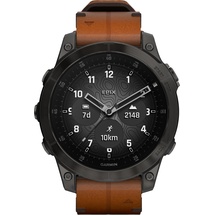 Garmin Epix Gen 2 Sapphire black titanium mit Chestnut Lederarmband