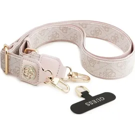 CG Mobile Guess Universalgurt GUUCNP4DGMP 4G Tether Patch Strass Metall Logo rosa - Rosa