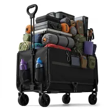 Relaxdays Bollerwagen faltbar schwarz