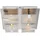 GLOBO Deckenleuchte 4x LED 4,5W chrom, teilsatiniert, Glas