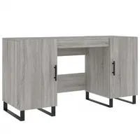 VidaXL Schreibtisch Grau Sonoma 140x50x75 cm Holzwerkstoff