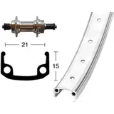 Winora H-Rad 26x1.9Alunabe Schr.ZKR silb.SSP36L Alu-Kastenfelge silber.Zink-Spei.