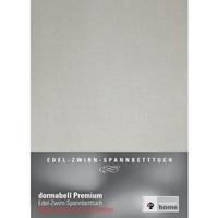 dormabell Premium Jersey-Spannbetttuch lichtgrau - 120x200 bis 130x220 cm (bis 24 cm Matratzenhöhe)
