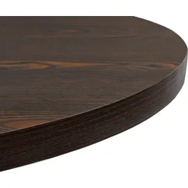 vidaXL Bistrotisch Ø 80 cm dunkel esche