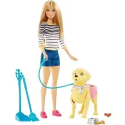 MATTEL DWJ68 Barbie Hundespaziergang Barbie Puppe & Hündchen