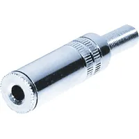TRU Components 1559775 Klinken-Steckverbinder 3.5 mm Kupplung, gerade Polzahl: