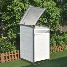 Melko Mülltonnenbox Einzelbox 73 x 85 x 127 cm grau