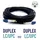 Elfcam Elfcam® - Glasfaserkabel – Geschirmtes Stahl OS2 Duplex Monomode 9/125μm, LC/UPC zu LC/UPC, LSZH, Für Außen & Innen, Schwarz (150M)