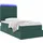 vidaXL Bett mit Stauraum und LED mit LED Dunkelgrün 90 x 200 cm Samt