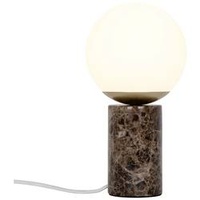 Nordlux Lilly Marble 2213575018 Tischlampe E14 Braun