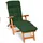 Beautissu Deckchairauflage 200 x 50 x 8 cm dunkelgrün 1 St.