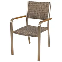 Gravidus Gartenstuhl 55 x 60 x 85 cm champagner 2 St.