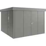 Hörmann Metall-Gerätehaus Juno mit Flachdach, JFD14 - Design 310 x 310 cm B x T),graualuminium,