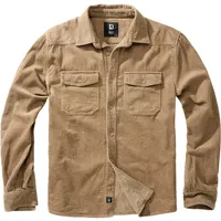 Brandit Textil Corduroy Classic Langarmhemd Camel XL