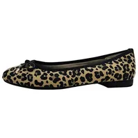 Marco Tozzi Damen Ballerinas mit Schleife Vegan, Schwarz (Black/Leo),