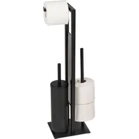 Wenko WC-Garnitur Rivalta schwarz Metall, 1 St.