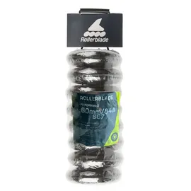 Rollerblade 80MM/SG7 Wheel/Bearing XT, 8 Inline Skate Rollen, Ersatzräder, Unisex, Klar, 80mm/SG7