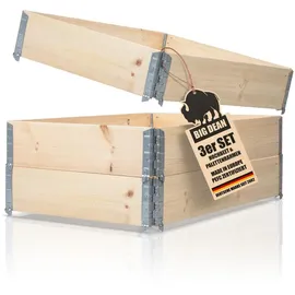 BigDean Hochbeet 120 x 80 x 60 cm Beige