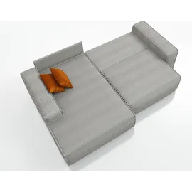 mebloland Ecksofa TOR mit Schlaffunktion. Farbe: Grey. - Grau