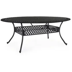 Bizzotto Tisch »Ivrea«, BxHxL: 148 x 73 x 201 cm, Tischplatte: Aluminium - grau