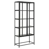 Actona Seaford Vitrine Stahl/Metall - matt schwarz