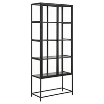Actona Seaford Vitrine Stahl/Metall - matt schwarz