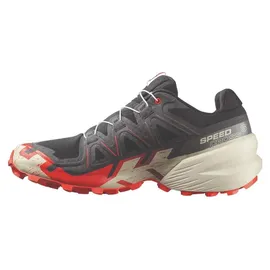 Salomon Speedcross 6 Herren Black/Fiery Red/Almond Milk 44