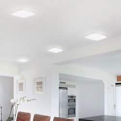 4er Set LED ALU Decken Panel Einbau Leuchte weiß Wohn Schlaf Arbeits Zimmer Beleuchtung Dielen Lampe