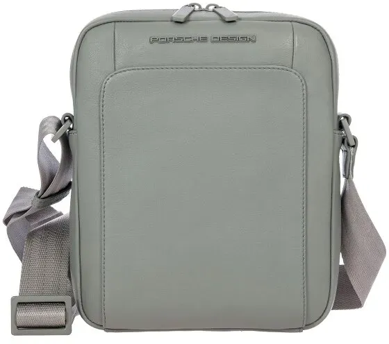 Porsche Design Roadster Umhängetasche Leder 21 cm  grau