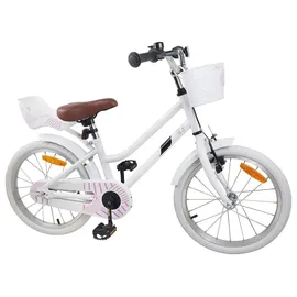 vidaXL Kinderfahrrad 18 Zoll weiß