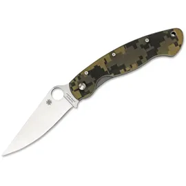 Spyderco Unisex – Erwachsene Military Digital Camo G10 Taschenmesser, Grün, 24.1